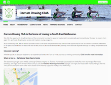 Tablet Screenshot of carrumrowing.com.au